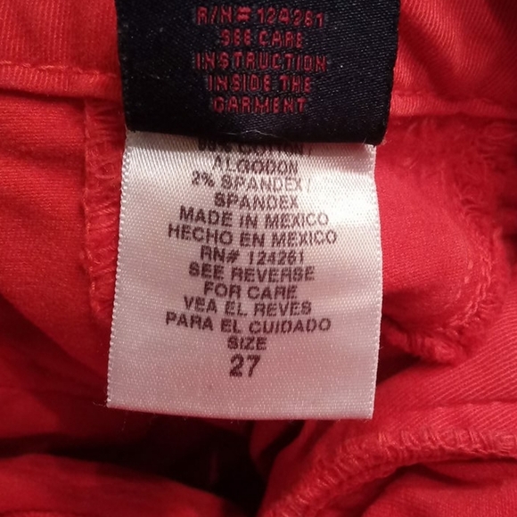 Design Lab Orange Y2K Kidcore Skinny Jeans Size 27 - Picture 7 of 7